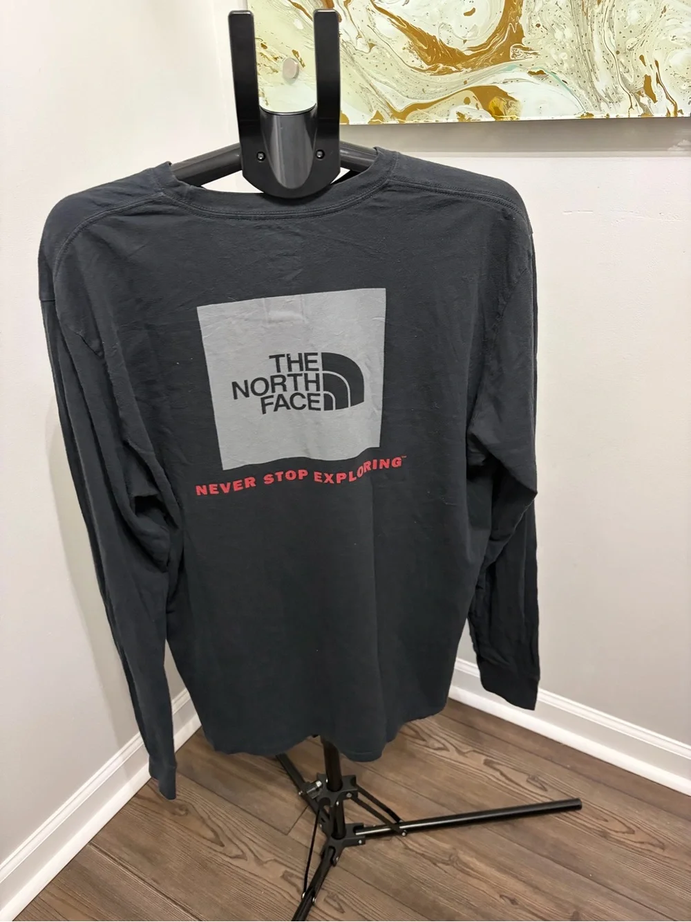 The North Face Men's Long Sleeve Crew - Black